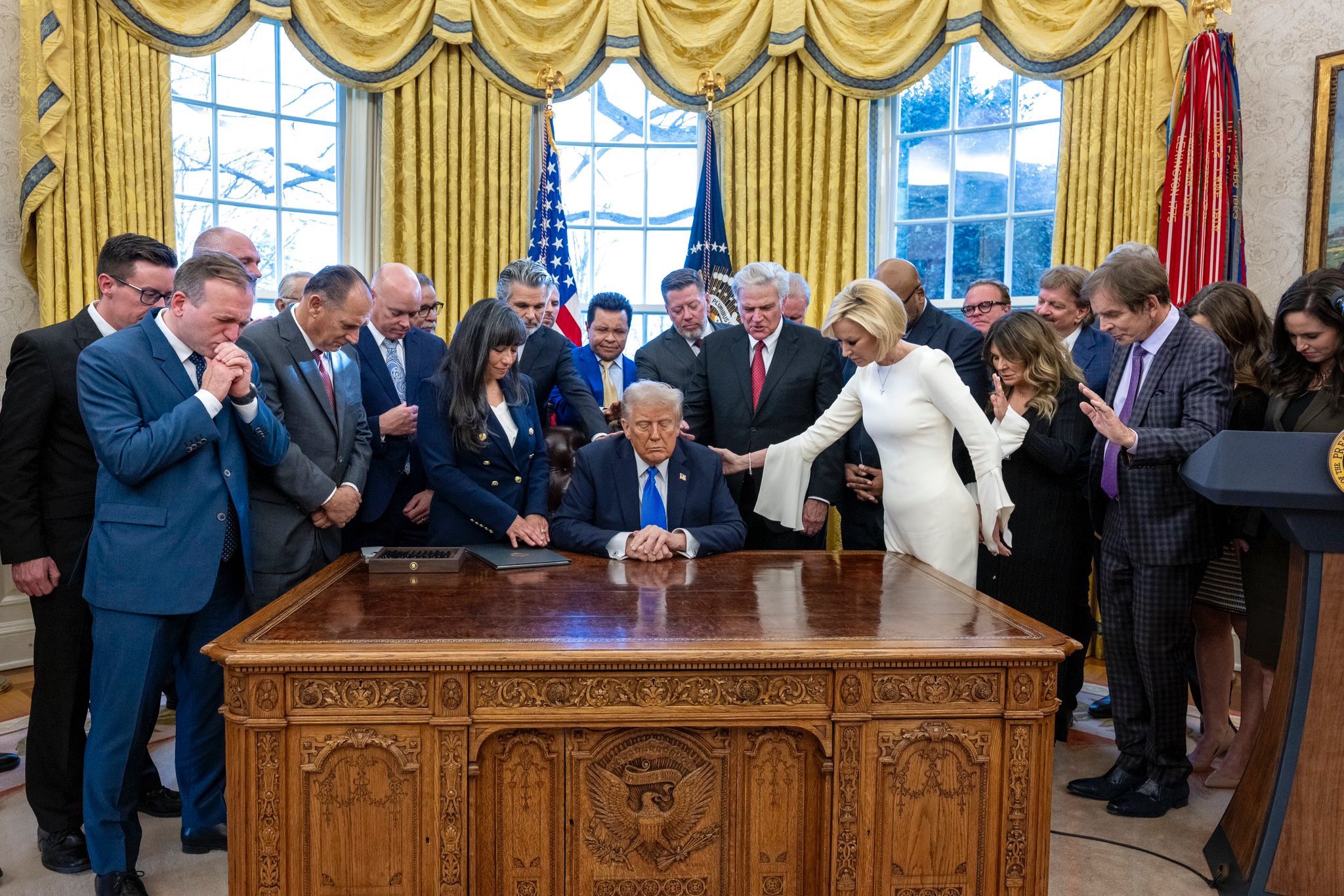 Figure 2: Trump LARPing as the Anointed One